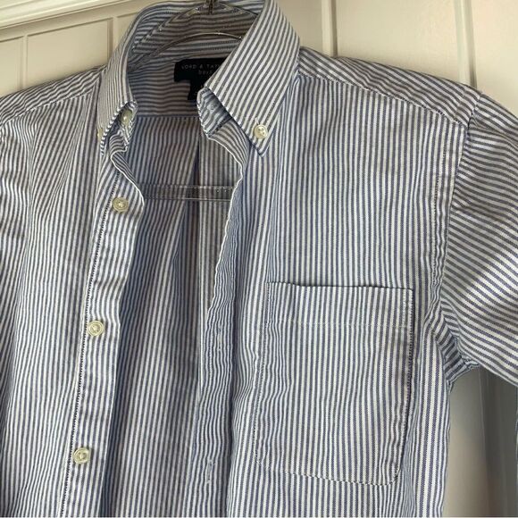 LORD & Taylor boys striped long sleeve button up (0067) - Picture 3 of 9